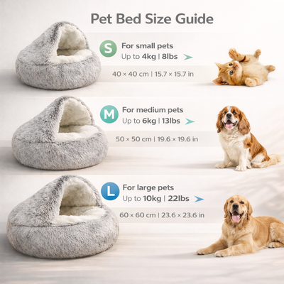 Plush Cave Bed: A Snuggly Little Hideaway for Happier, Calmer Pets