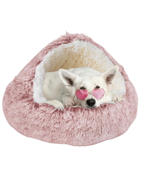 Plush Cave Bed: A Snuggly Little Hideaway for Happier, Calmer Pets