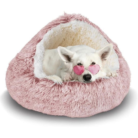 Plush Cave Bed: A Snuggly Little Hideaway for Happier, Calmer Pets