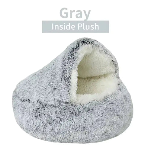 Plush Cave Bed: A Snuggly Little Hideaway for Happier, Calmer Pets