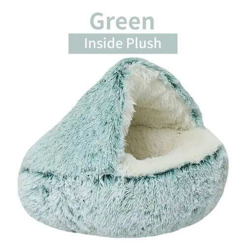 Plush Cave Bed: A Snuggly Little Hideaway for Happier, Calmer Pets